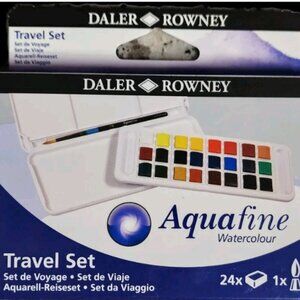 Daler  Rowney Aquafine watercolor set,  24 colors